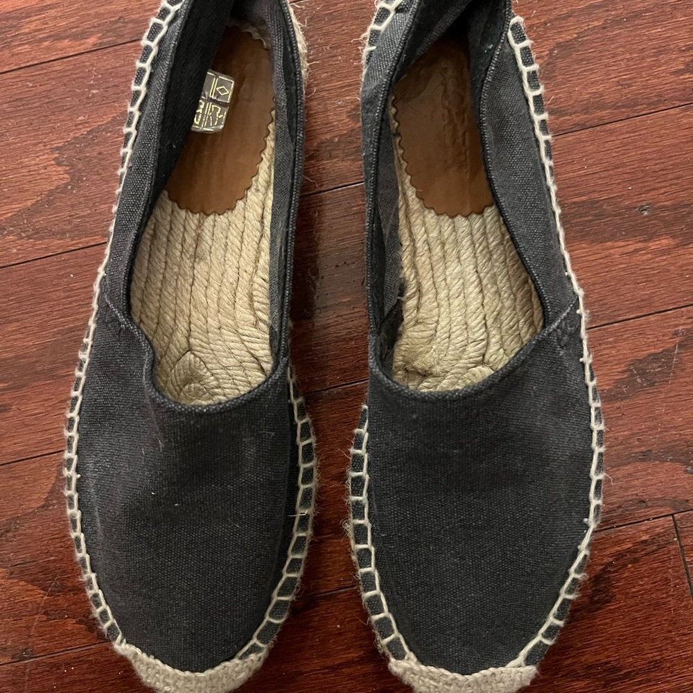 Black Espadrille Flats